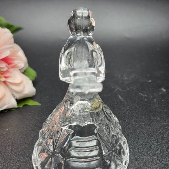 Vintage HOFBAUER Byrdes German Crystal Mini Taper Candle Holder Bird - Picture 6 of 12